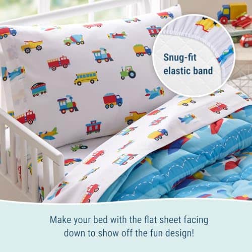 Wildkin Juego de ropa de cama para niños 4 piezas en una - Imagen 5