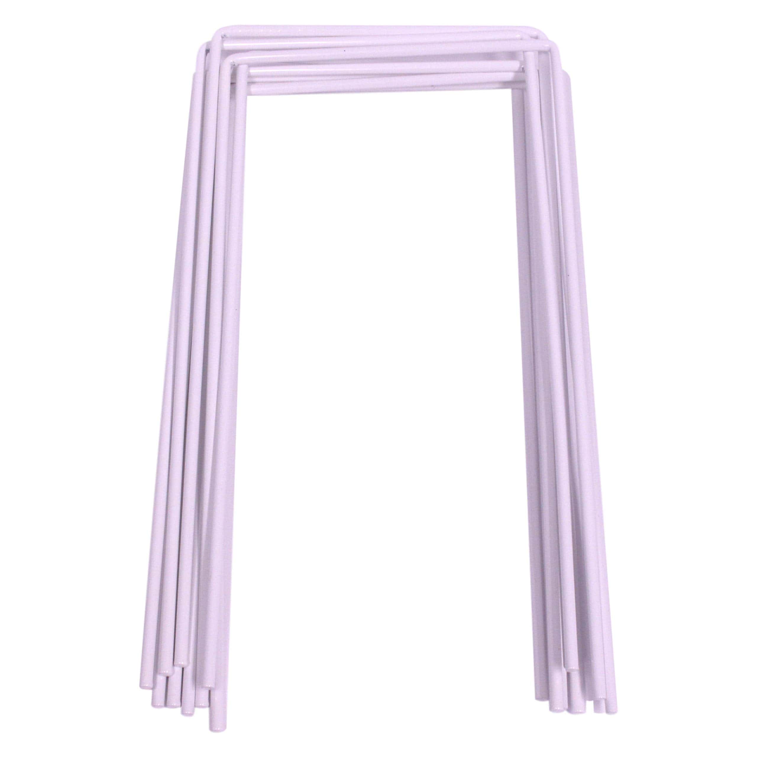 Set de 9 Aros de Croquet Blancos, Arcos Cuadrados de