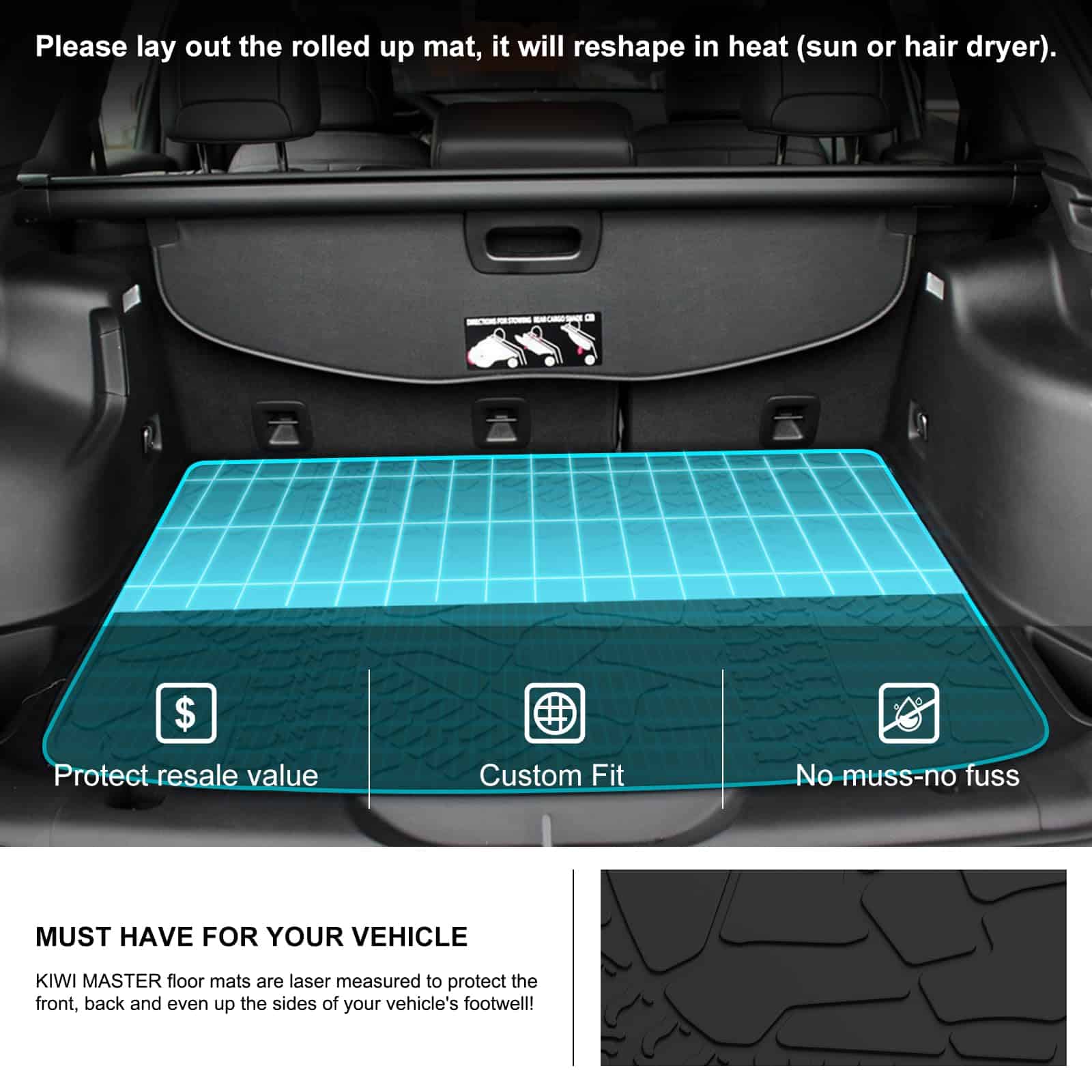 Tapete de maletero de carga KIWI MASTER para Jeep Cherokee - Imagen 3