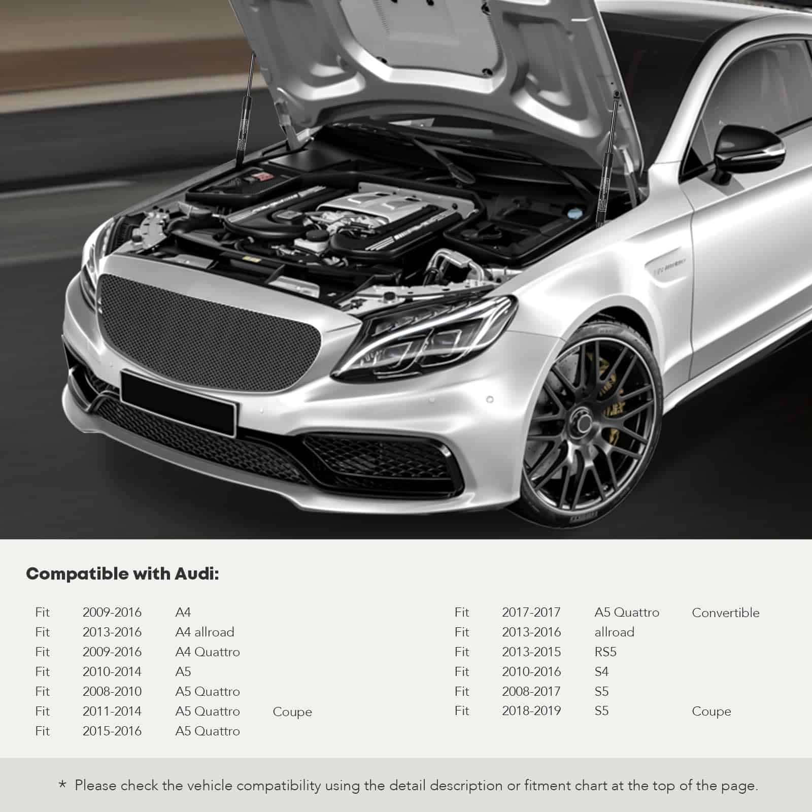 1pc Soporte de Elevación de Capó Delantero a Gas Compatible - Imagen 3