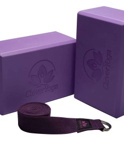Bloques de Yoga Clever 2 Pack con Correa - Juego de Bloques
