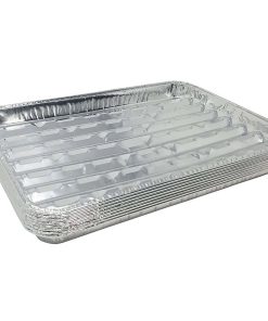 Paquete de 15 bandejas desechables de aluminio para