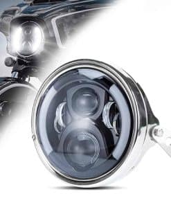 Faro Delantero Redondo LED de 7 Pulgadas para Motocicleta