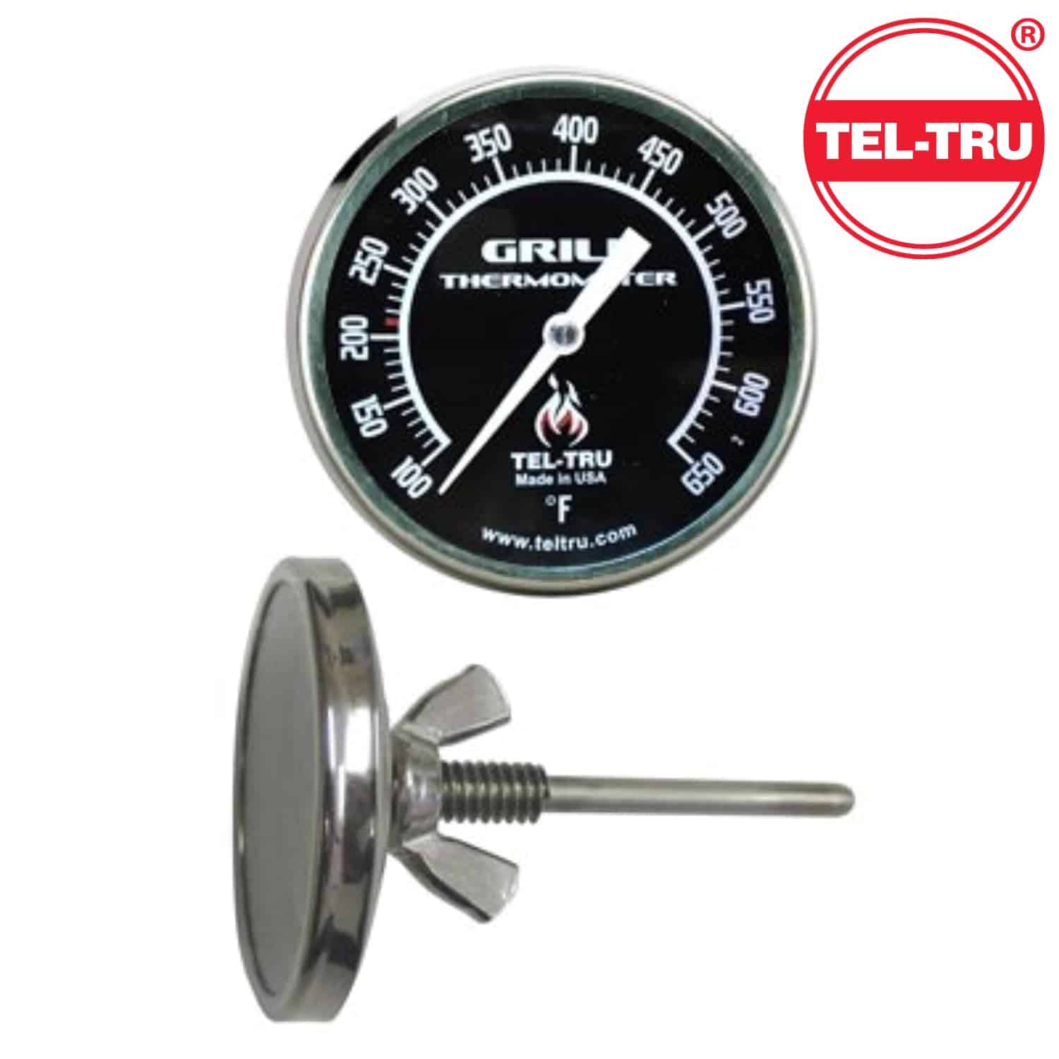 Termómetro para Parrilla de Barbacoa Tel-Tru BQ225, dial de - Imagen 4