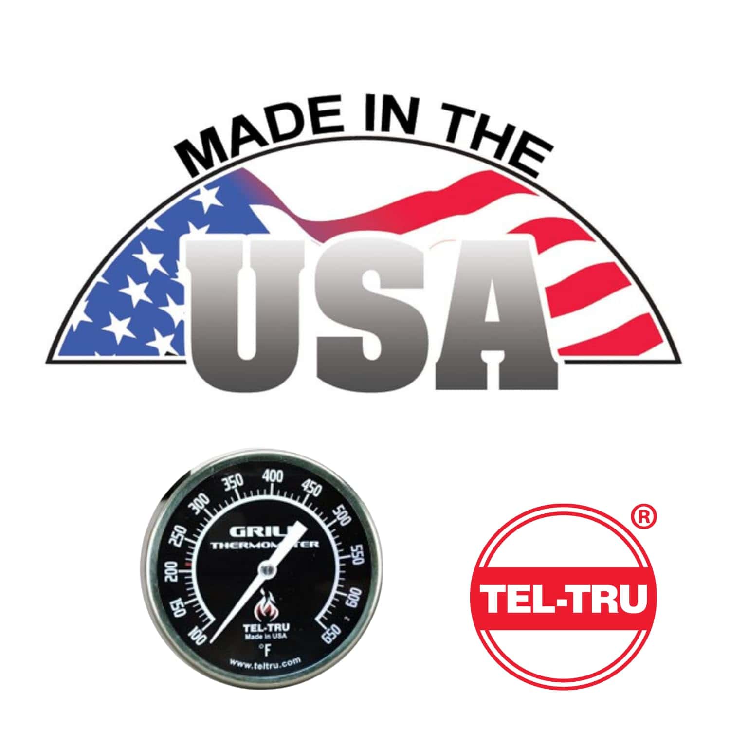 Termómetro para Parrilla de Barbacoa Tel-Tru BQ225, dial de - Imagen 6