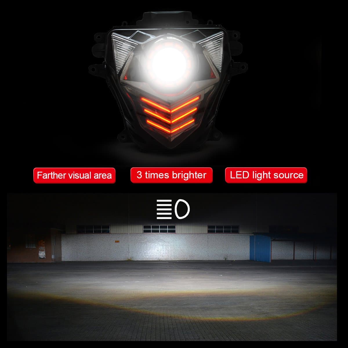 Ensamblaje de Faro LED KT para Suzuki GSXR600, GSX-R600 - Imagen 7