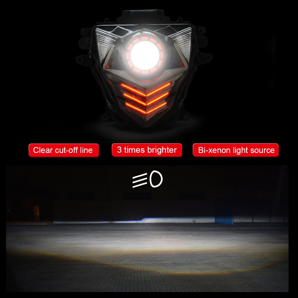 Ensamblaje de Faro LED KT para Suzuki GSXR600, GSX-R600 - Imagen 6