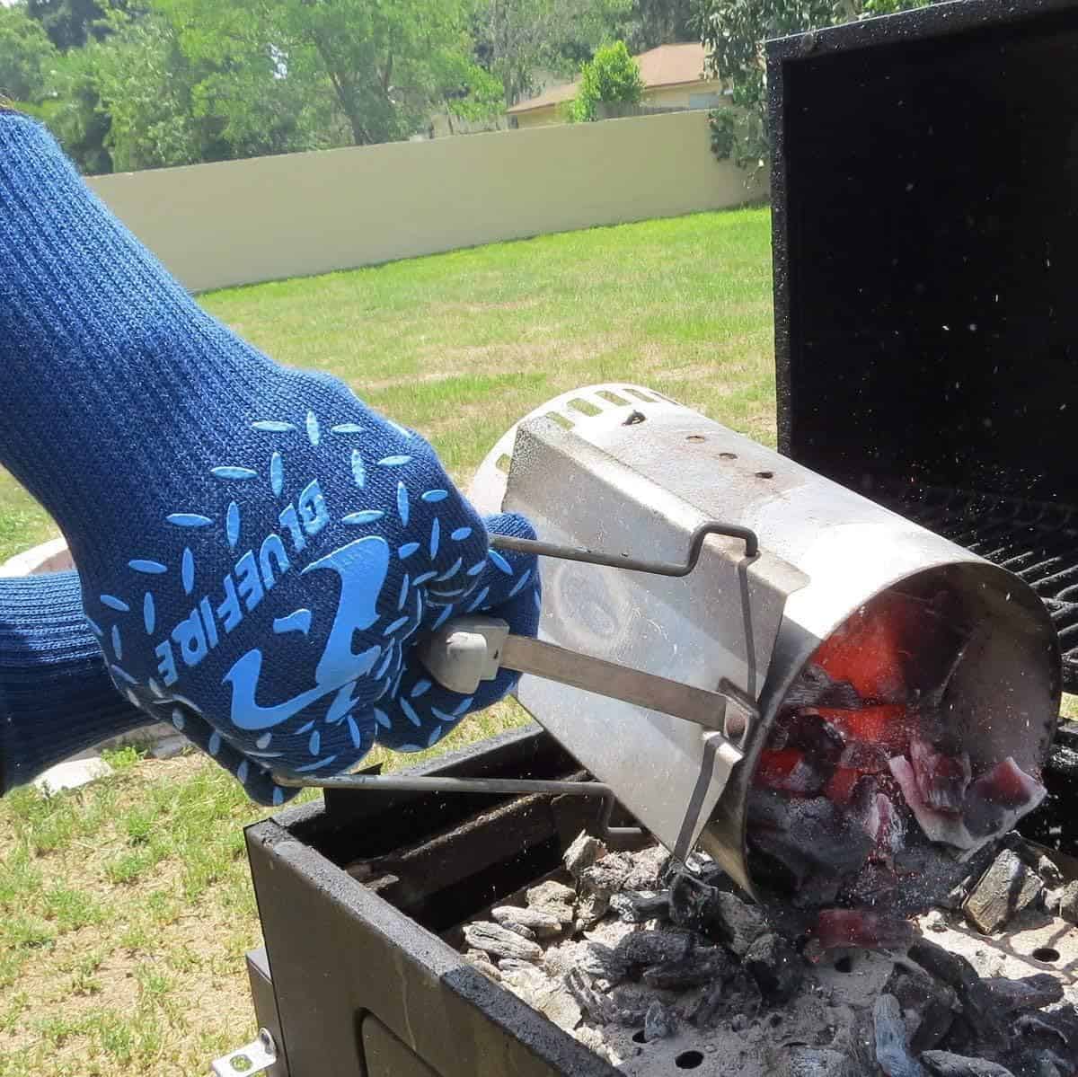 Guantes BlueFire para Parrilla BBQ Horno, Resistencia al - Imagen 6