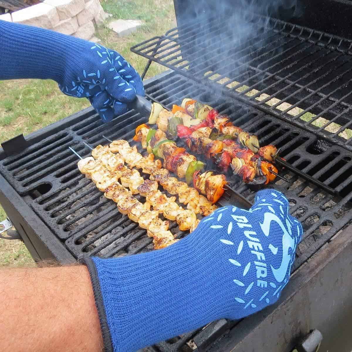 Guantes BlueFire para Parrilla BBQ Horno, Resistencia al - Imagen 5