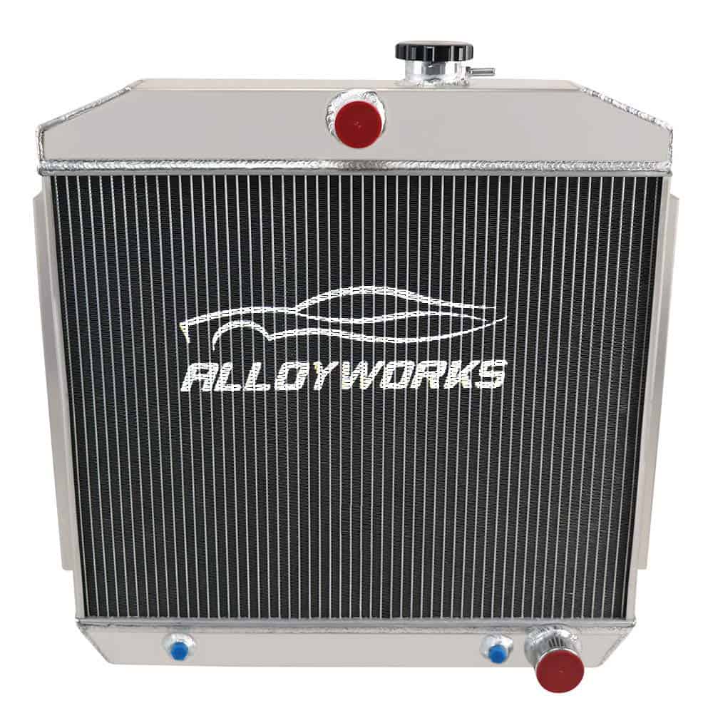 Radiador de aluminio de 4 hileras para Chevy Bel-Air Nomad