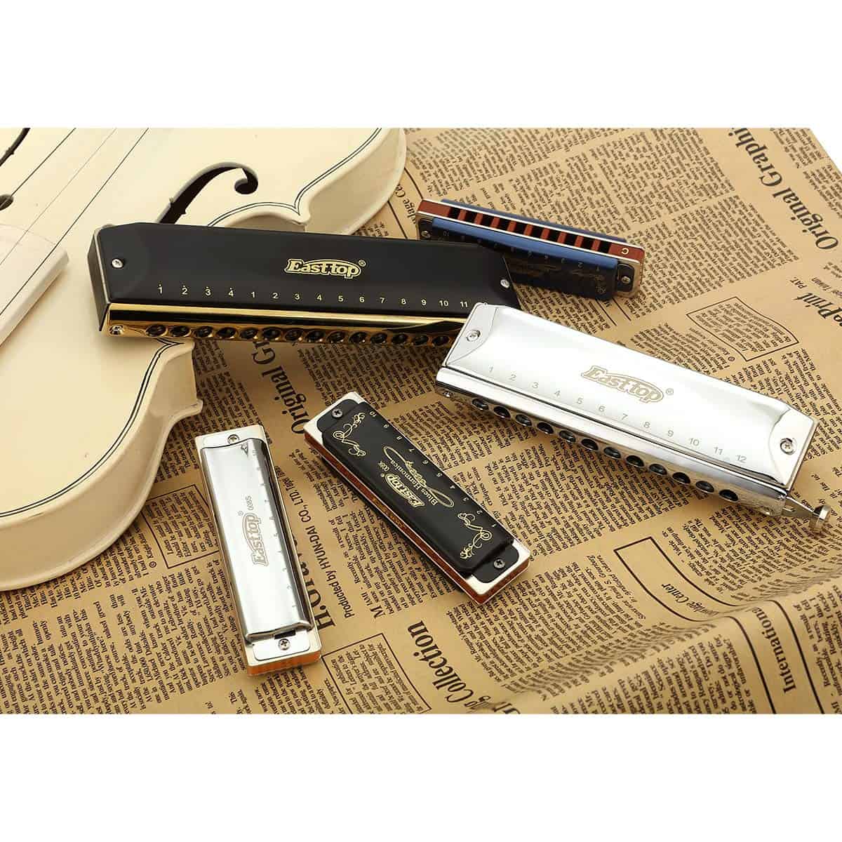 Armónica Blues Profesional Diatónica de 10 Orificios en G - Imagen 8