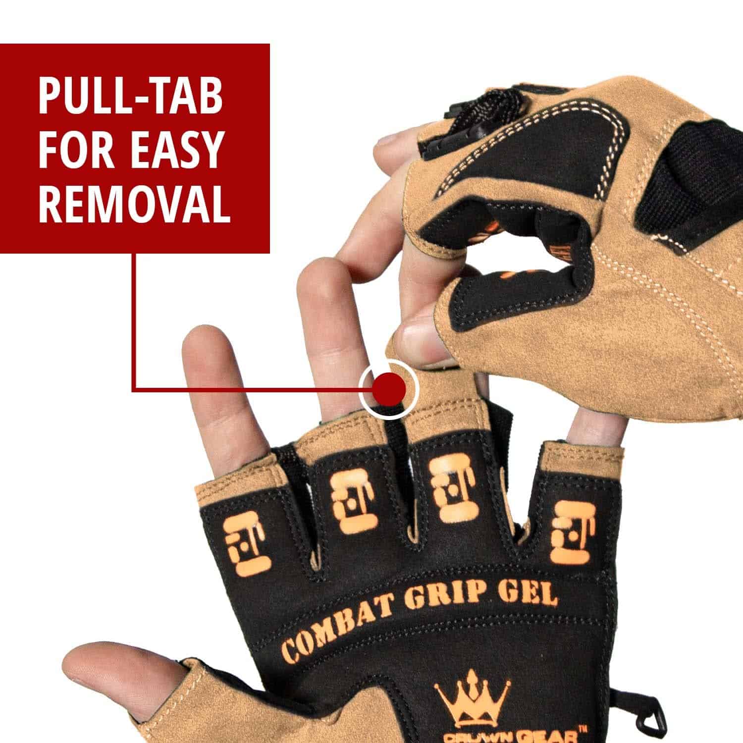 Guantes de levantamiento de pesas para -Desert Tan - Imagen 5