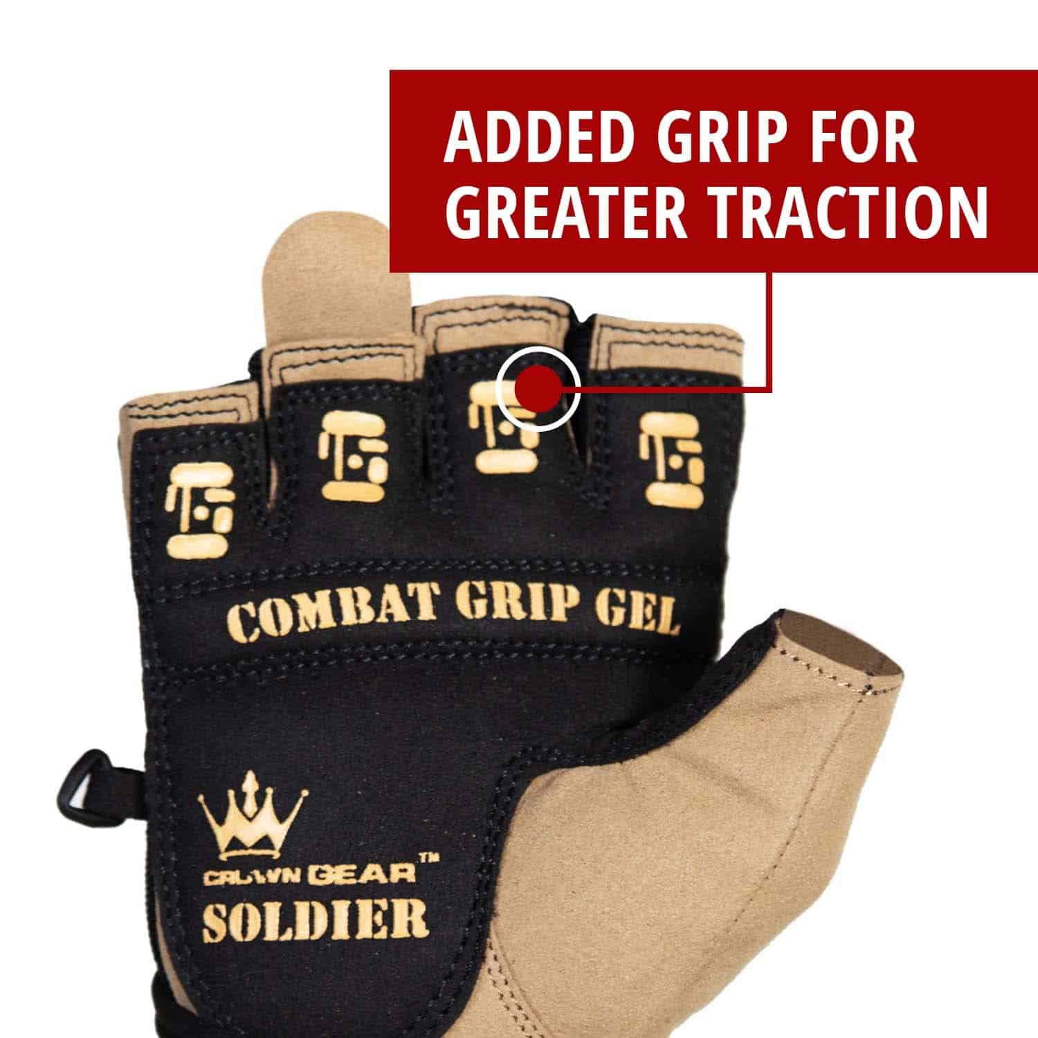 Guantes de levantamiento de pesas para -Desert Tan - Imagen 4