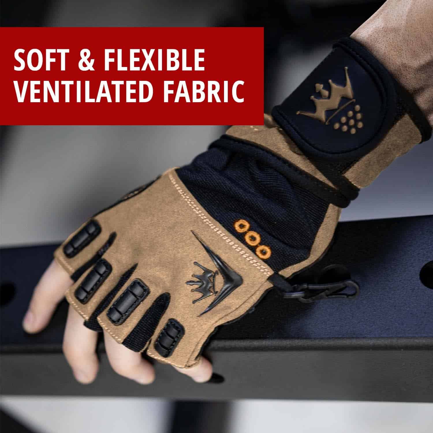 Guantes de levantamiento de pesas para -Desert Tan - Imagen 8