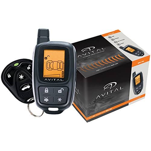 Sistema de seguridad Avital 3305L de 2 vías con control