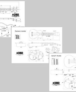 Set de 3 Planos - Ukuleles Soprano, Concierto y Tenor -
