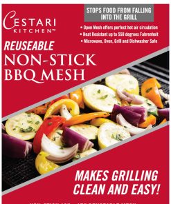 Cestari BBQ Grill Mats Juego de 2 - Rejillas de Parrilla