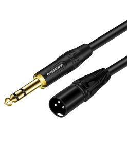 Cable de audio estéreo DREMAKE TRS macho de 6.35 mm de 50