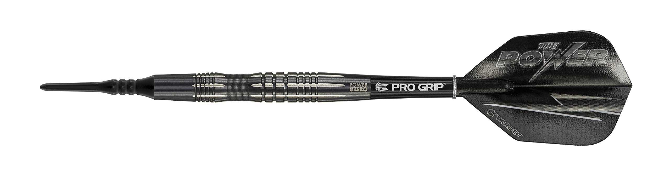 Dardos Target - Phil Taylor Power 8Zero Negro Titanio 20G - Imagen 3