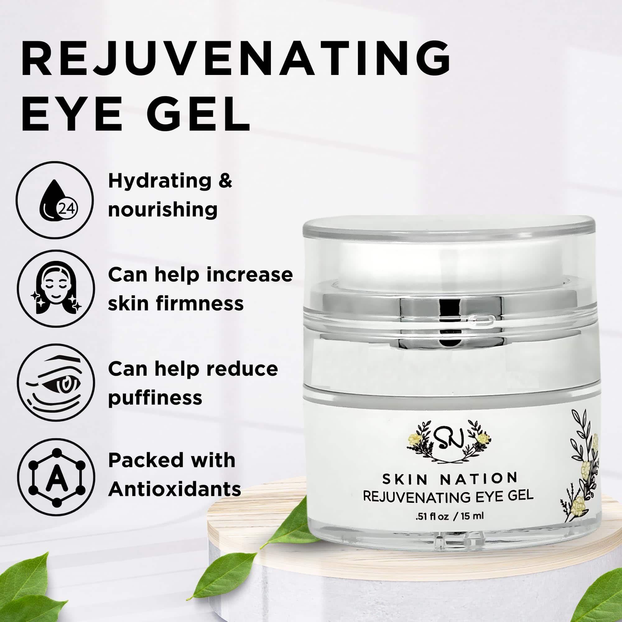 Gel para ojos rejuvenecedor Skin Nation, súper hidratante - Imagen 3