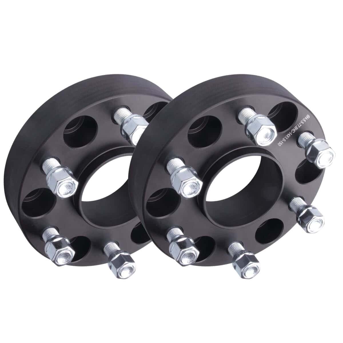 Juego de 2 Espaciadores de Rueda Hubcentricos Negros de