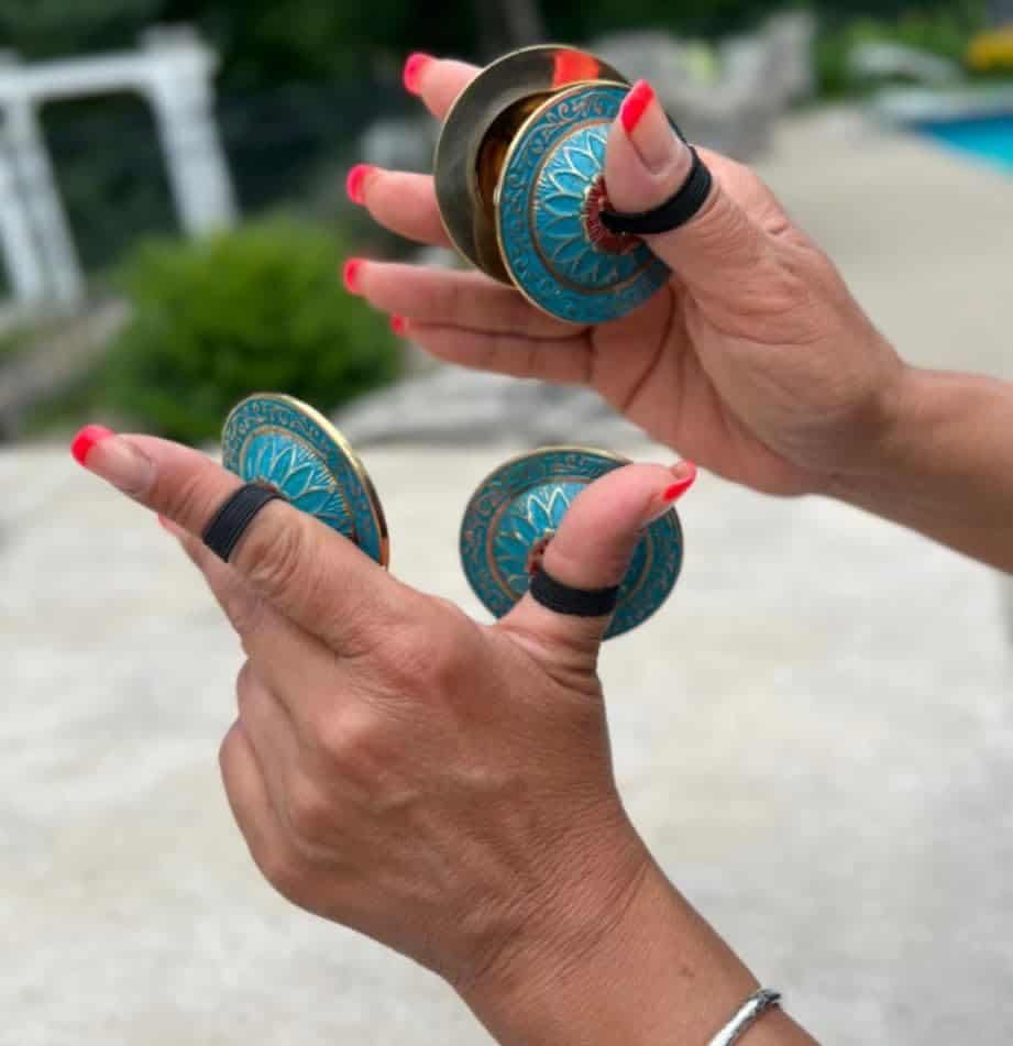 2 Pares de Zills de Dedos de Latón Profesional para Danza - Imagen 3