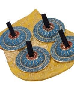 2 Pares de Zills de Dedos de Latón Profesional para Danza