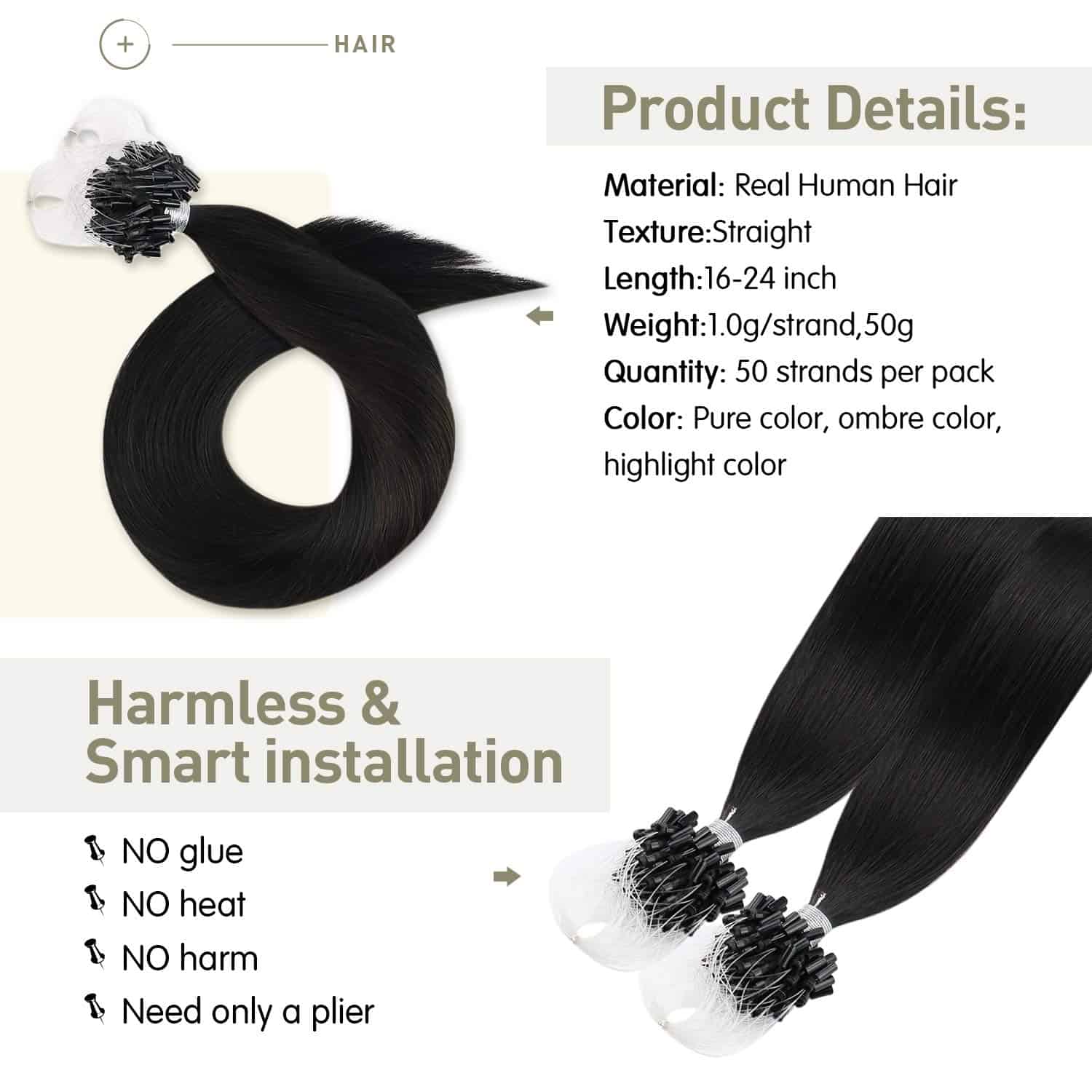 Extensiones de Cabello Moresoo de Microesferas Cabello - Imagen 5