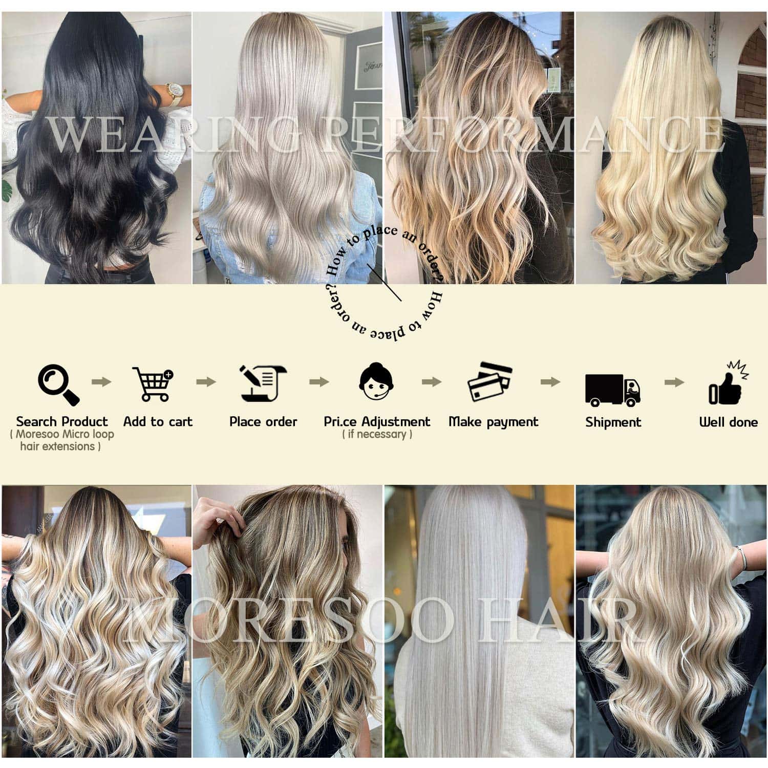 Extensiones de Cabello Moresoo de Microesferas Cabello - Imagen 8