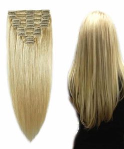 Extensiones de clip de cabello humano 100% Remy de doble