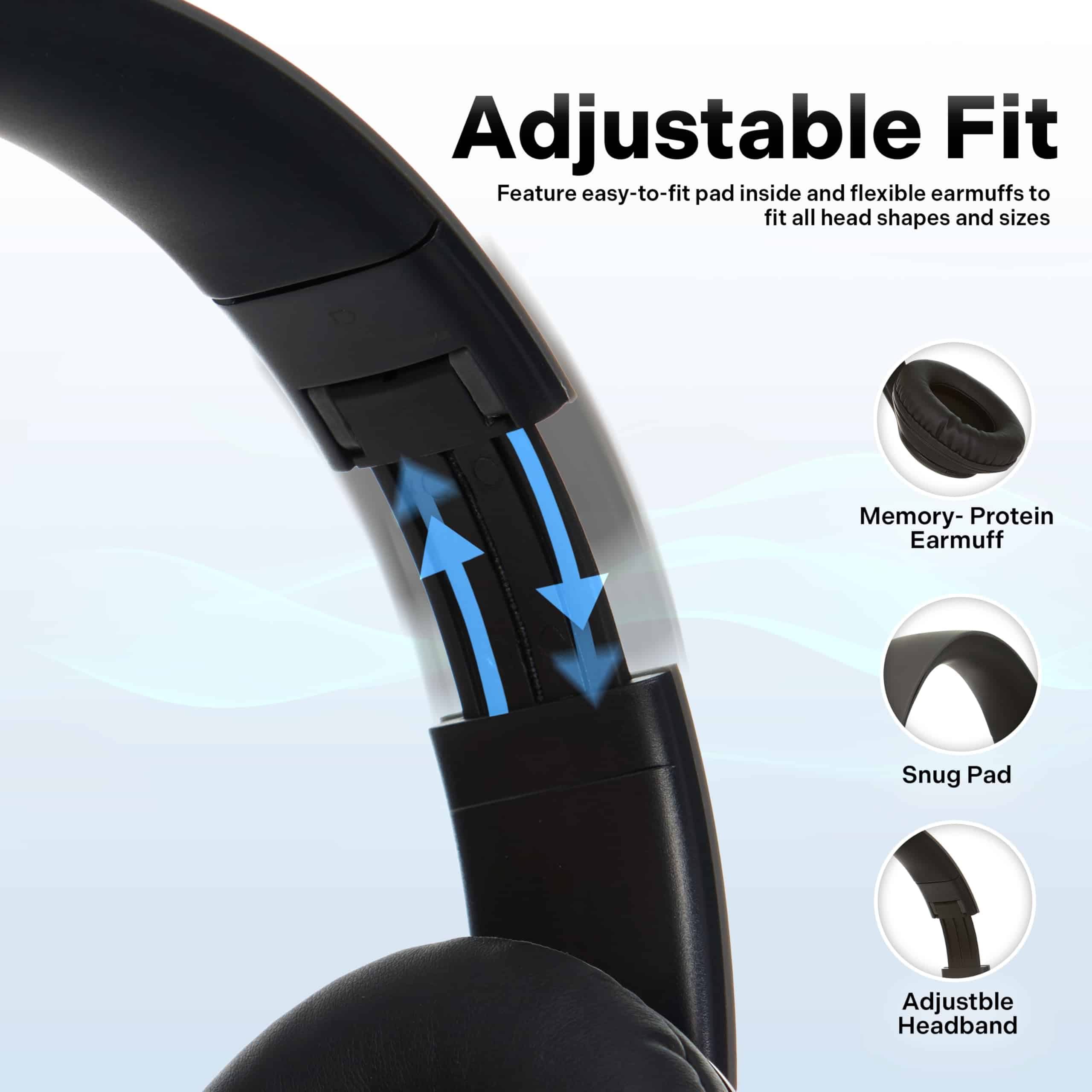 Audífonos Bluetooth iJoy sobre la oreja, auriculares - Imagen 4