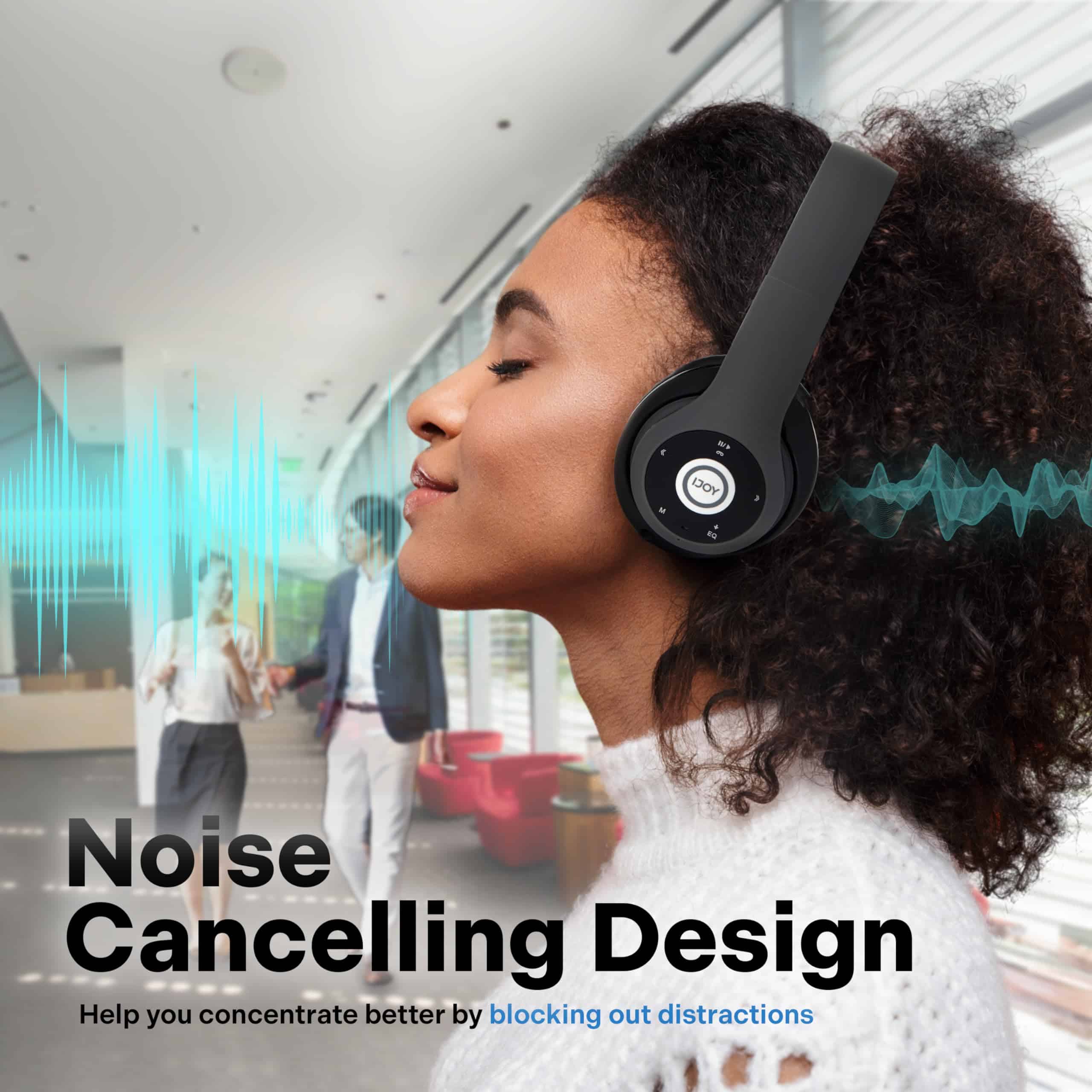 Audífonos Bluetooth iJoy sobre la oreja, auriculares - Imagen 6