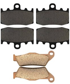 Conjunto de pastillas de freno delanteras y -Negro, Metálico