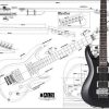 Plan de Guitarra Eléctrica Ibanez Satriani - Impresión a