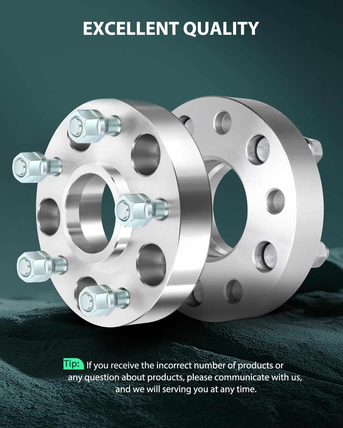 Juego de 4 espaciadores de rueda centrados en el cubo de - Imagen 5