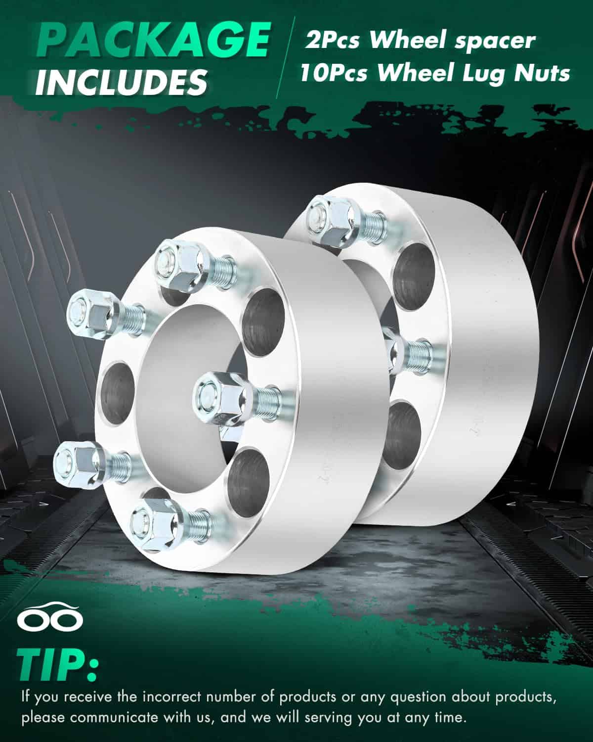 Espaciadores de Rueda SCITOO de 5x4.5 Pulgadas con 2 - Imagen 8