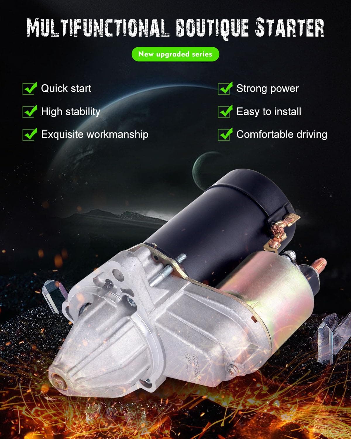 Motor de arranque SCITOO SPR0002 17667N 1991-1992 para - Imagen 3