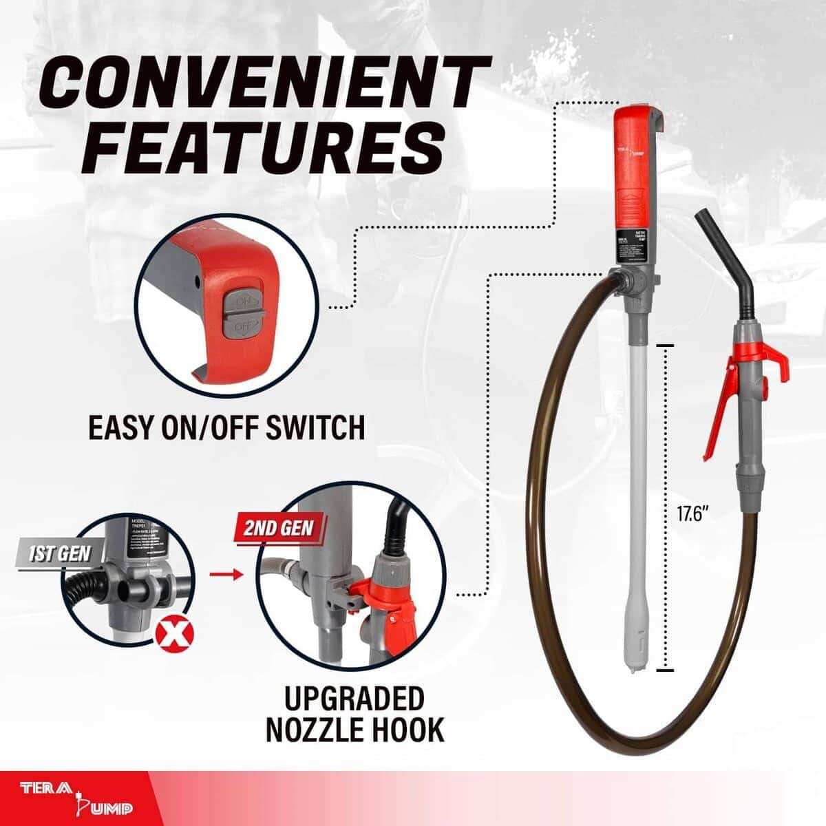 Bomba de Transferencia de Combustible con Pilas TERA PUMP - Imagen 9