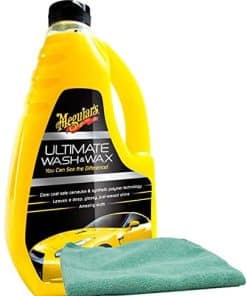 Meguiars Ultimate Wash & Wax (48 oz) Bundle with Microfiber