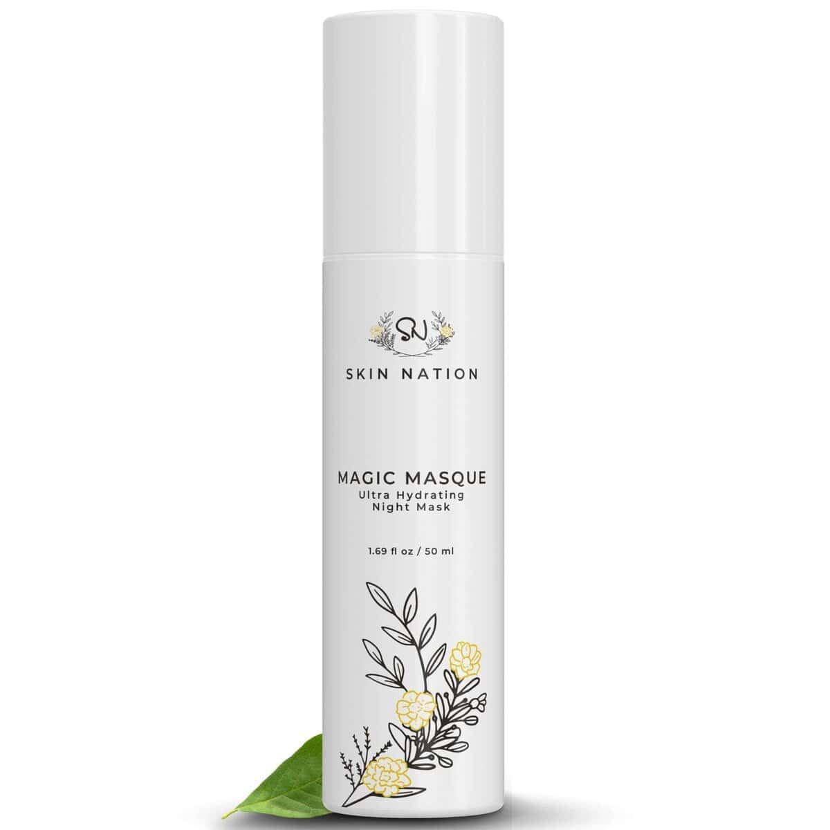 Mascarilla Nocturna Hidratante Skin Nation Magic, con Ácido