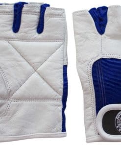 Guantes de Gimnasio Nibra Wear USA Blancos/Azules con