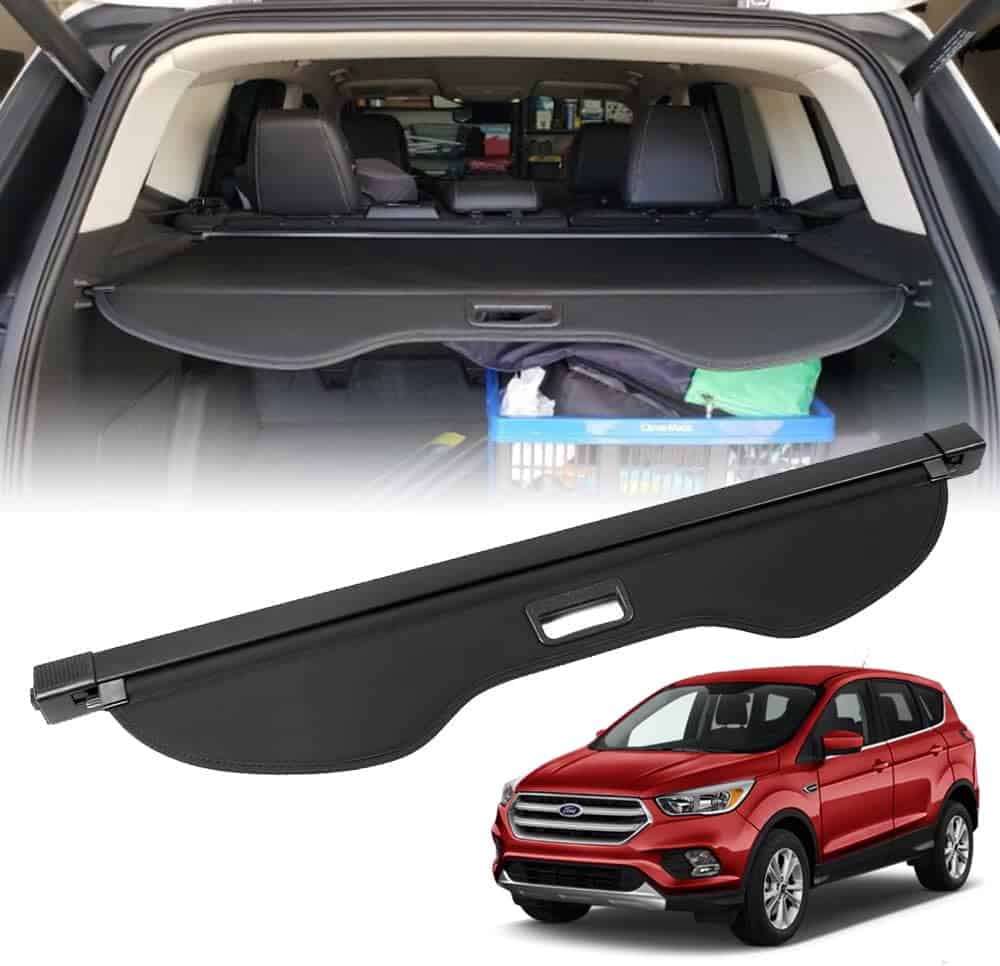 Cubierta de maletero retráctil Vesul Compatible con Ford