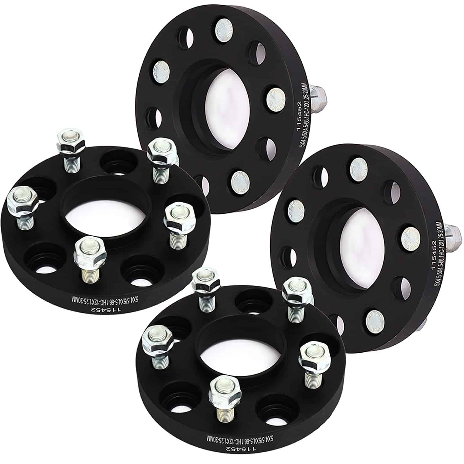 SCITOO 4Pc 20mm 5x4.5 a 5x4.5 HUB Centric Separadores de
