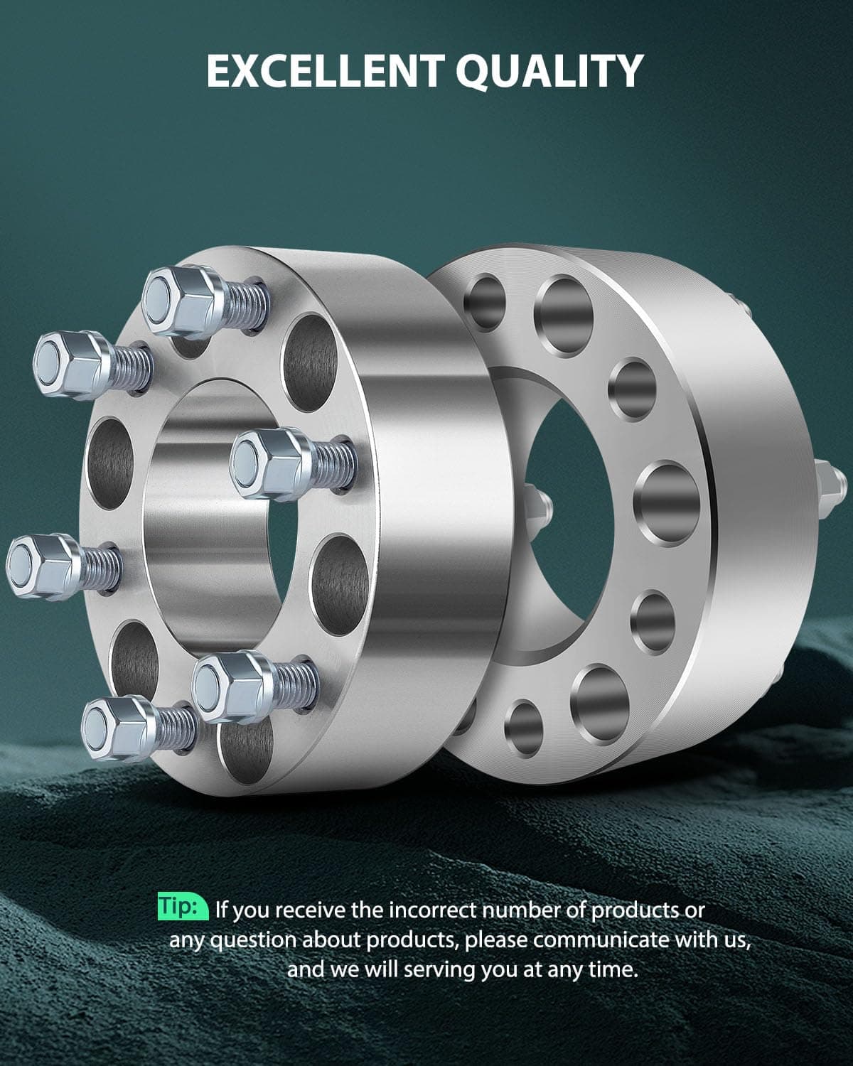 SCITOO 4PCS 2" Separadores de rueda de 6 birlos 6x135mm a - Imagen 7