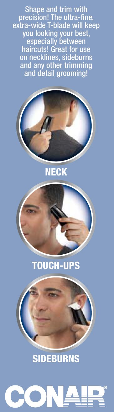ConairMAN Trim Up, Cortadora de Pelo para Hombres, - Imagen 5