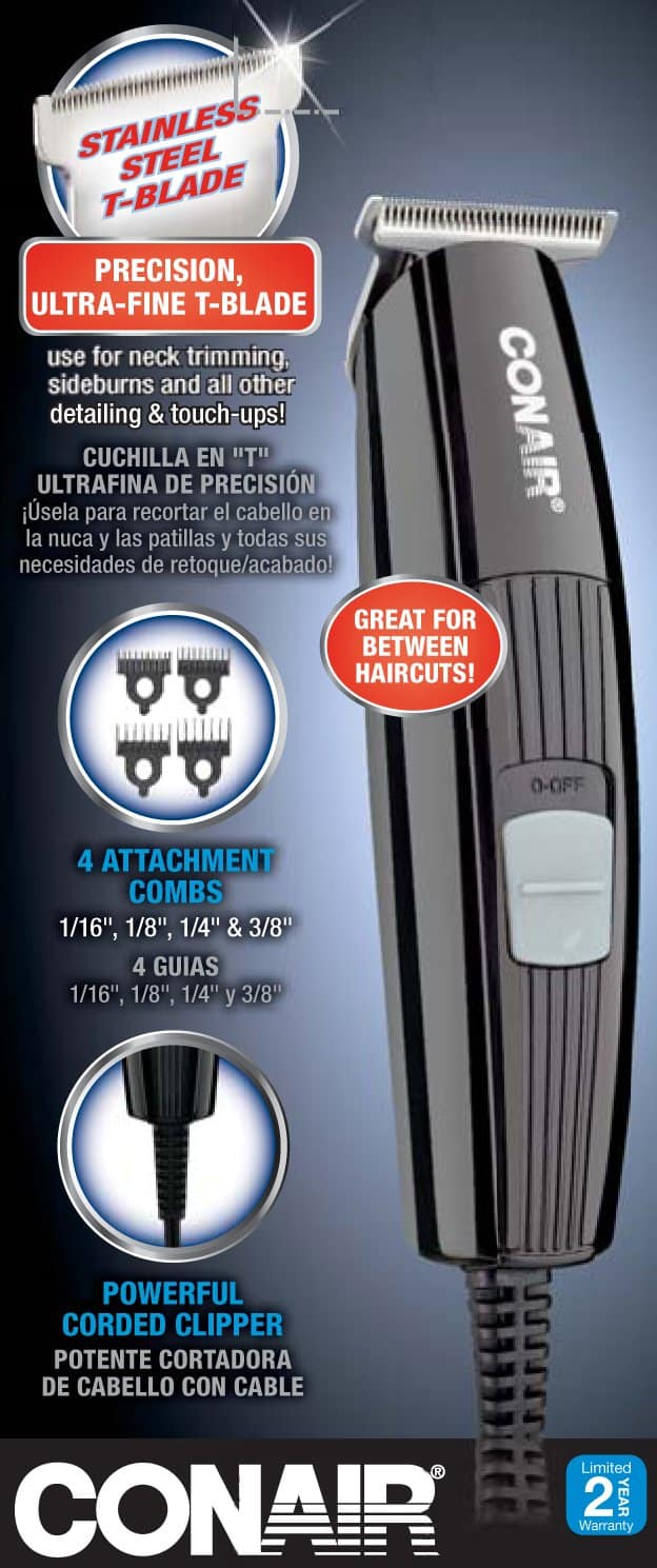 ConairMAN Trim Up, Cortadora de Pelo para Hombres, - Imagen 4