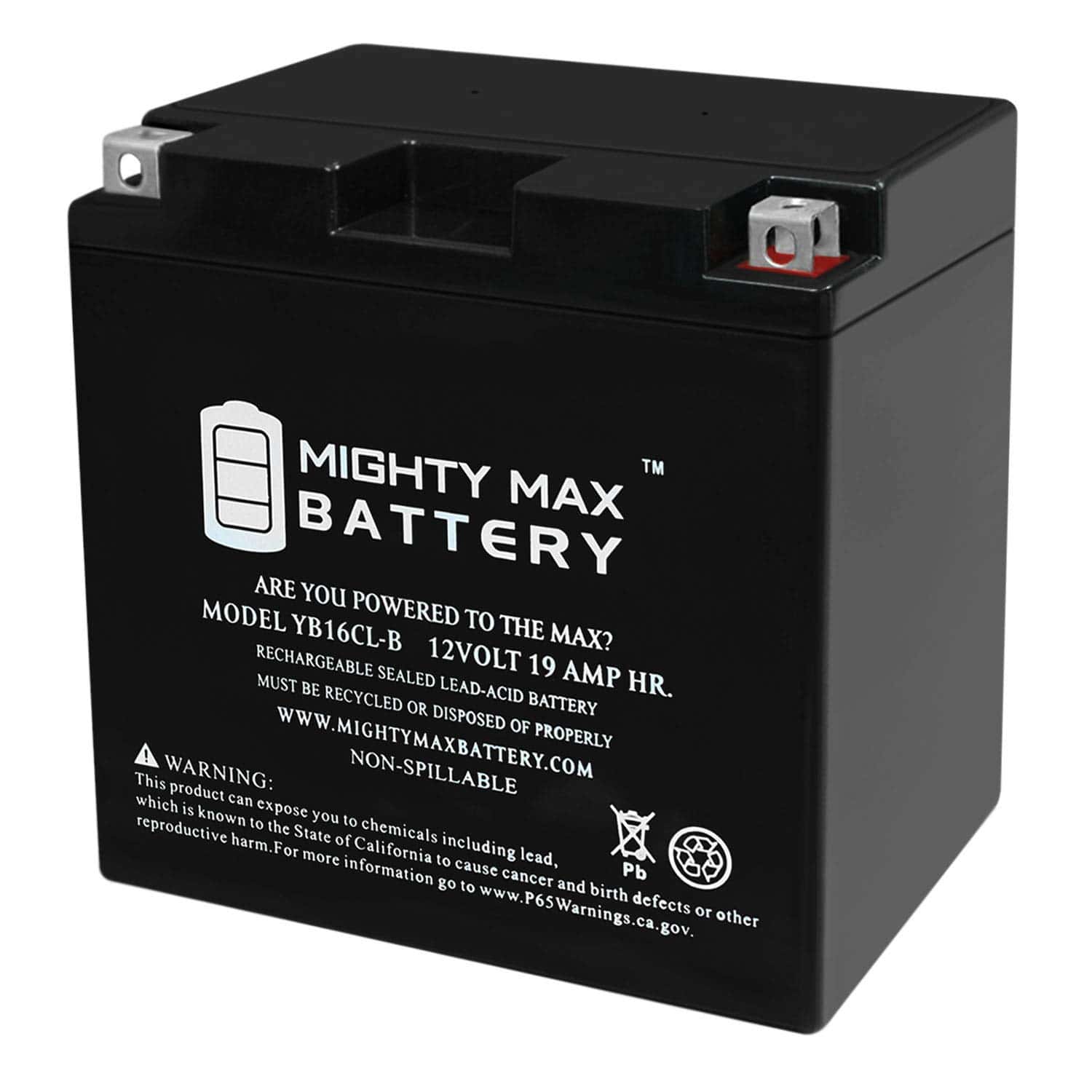 Batería YB16CL-B 12V 19AH Mighty Max Battery para Yamaha