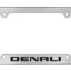 Porta matrículas de metal cromado GMC Denali, grabado en la