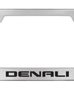 Porta matrículas de metal cromado GMC Denali, grabado en la