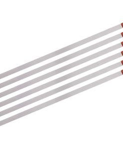 Brochetas de Acero Inoxidable Premium CHEFTOR con Mango de